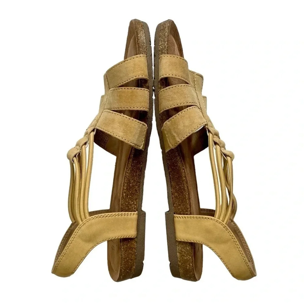 NEW Earth Origins Laney Leather Sling Back Sandals - Picture 2 of 4